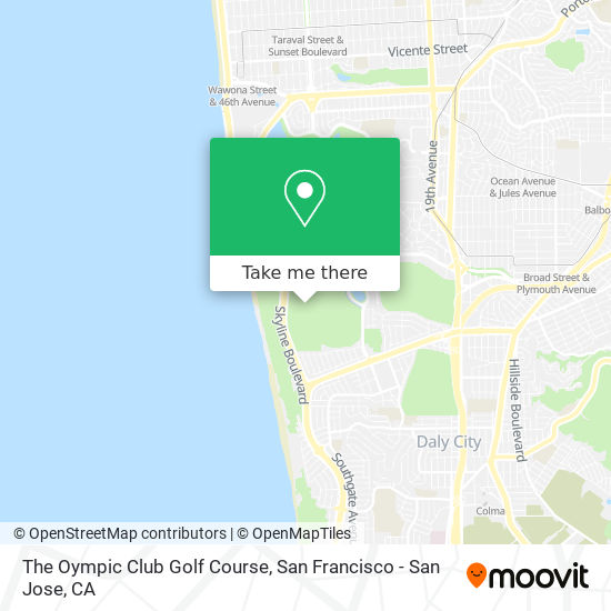 The Oympic Club Golf Course map