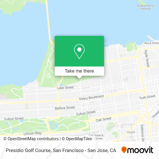 Presidio Golf Course map