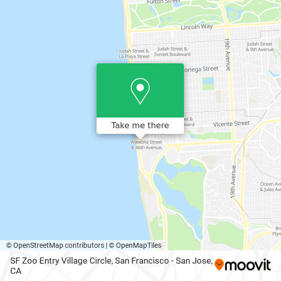 SF Zoo Entry Village Circle map
