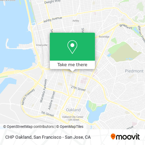 Mapa de CHP Oakland