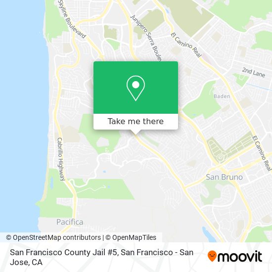 San Francisco County Jail #5 map