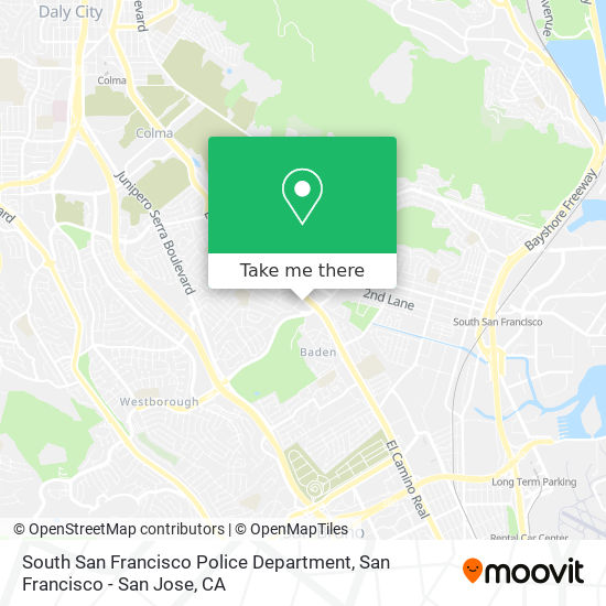 Mapa de South San Francisco Police Department