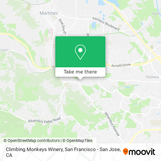 Mapa de Climbing Monkeys Winery