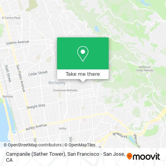 Campanile (Sather Tower) map
