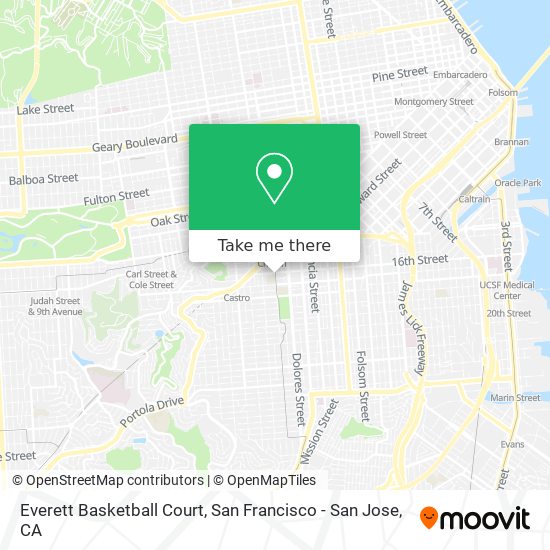 Everett Basketball Court map