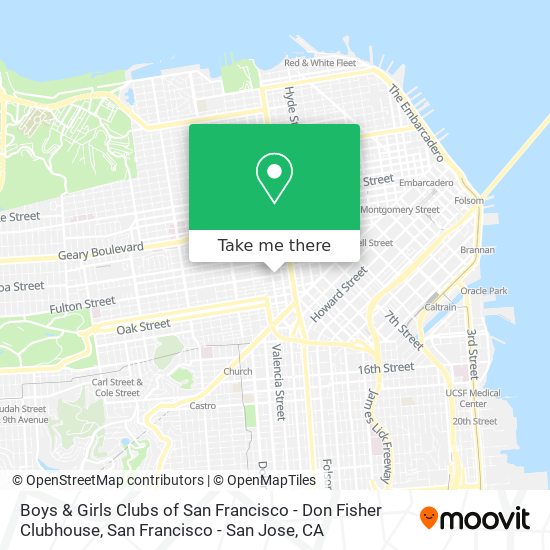 Mapa de Boys & Girls Clubs of San Francisco - Don Fisher Clubhouse