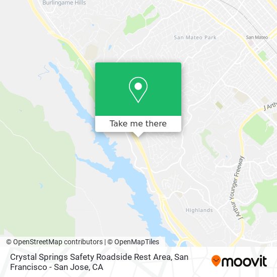 Mapa de Crystal Springs Safety Roadside Rest Area