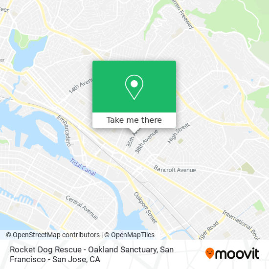 Rocket Dog Rescue - Oakland Sanctuary map