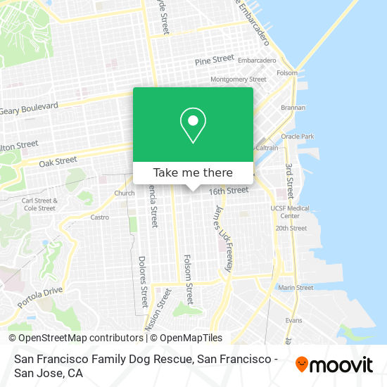San Francisco Family Dog Rescue map