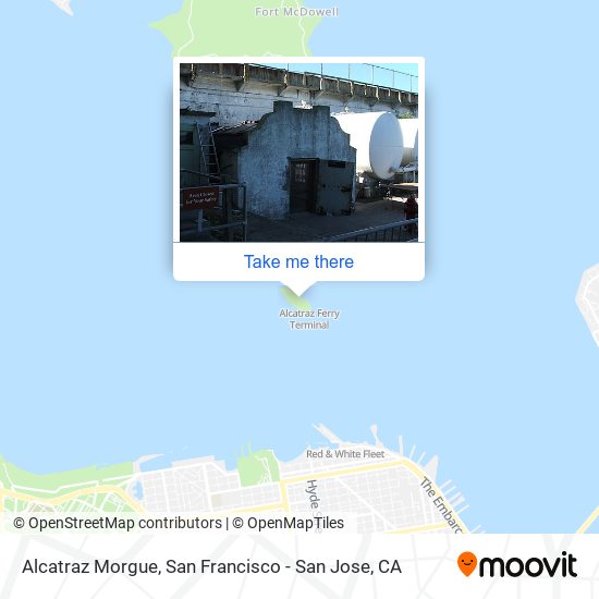 Alcatraz Morgue map