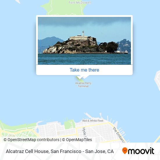Alcatraz Cell House map