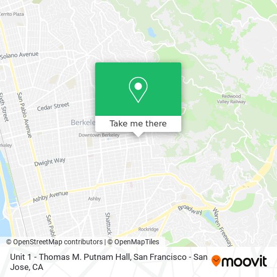 Unit 1 - Thomas M. Putnam Hall map