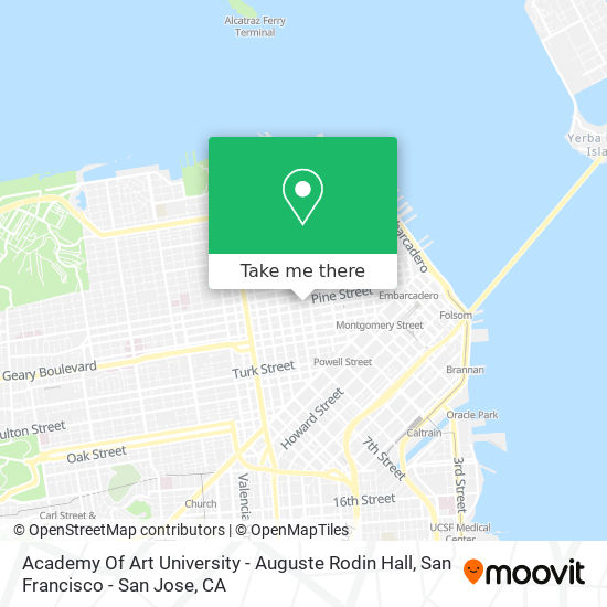Mapa de Academy Of Art University - Auguste Rodin Hall