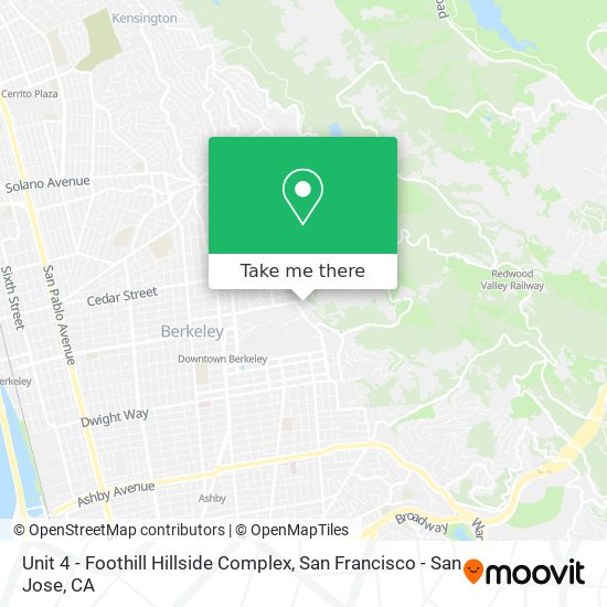 Mapa de Unit 4 - Foothill Hillside Complex