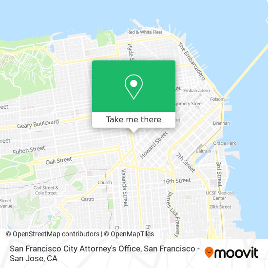 San Francisco City Attorney's Office map