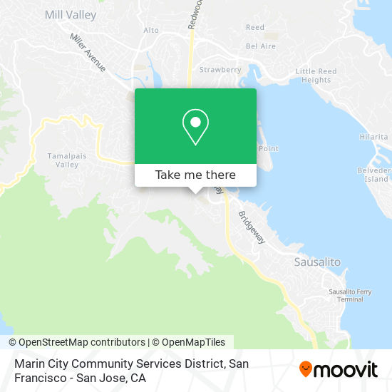 Marin City Community Services District map