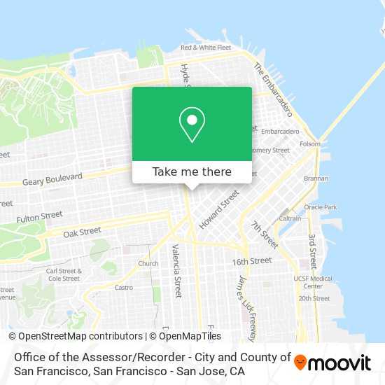 Office of the Assessor / Recorder - City and County of San Francisco map
