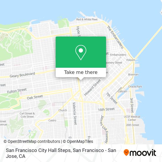San Francisco City Hall Steps map