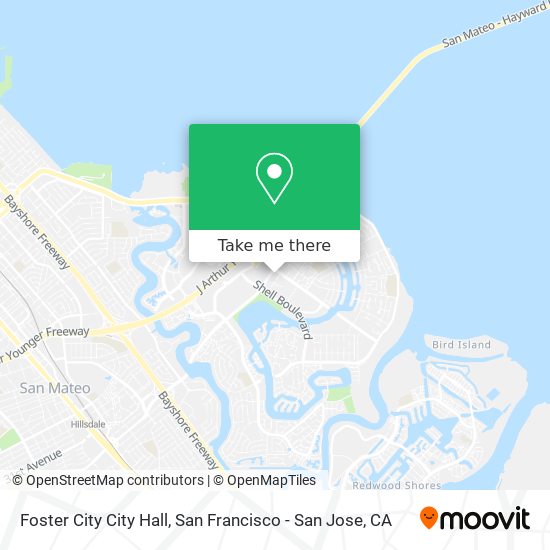 Mapa de Foster City City Hall