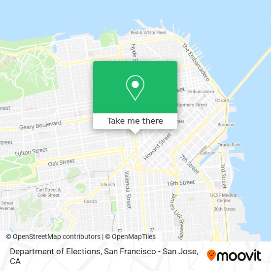 Department of Elections map