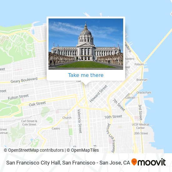 Mapa de San Francisco City Hall