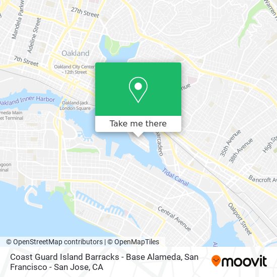 Mapa de Coast Guard Island Barracks - Base Alameda