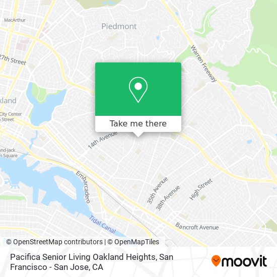 Pacifica Senior Living Oakland Heights map