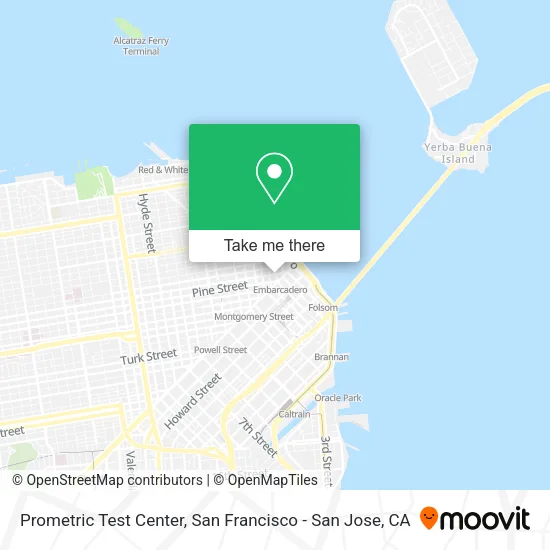 Mapa de Prometric‎ Test Center