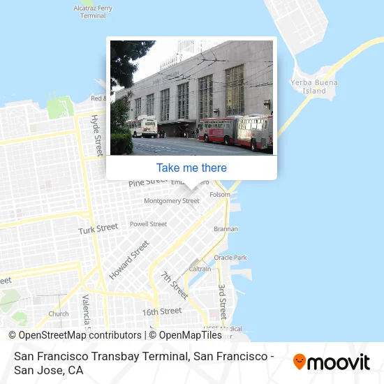 San Francisco Transbay Terminal map