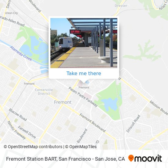 Mapa de Fremont Station BART