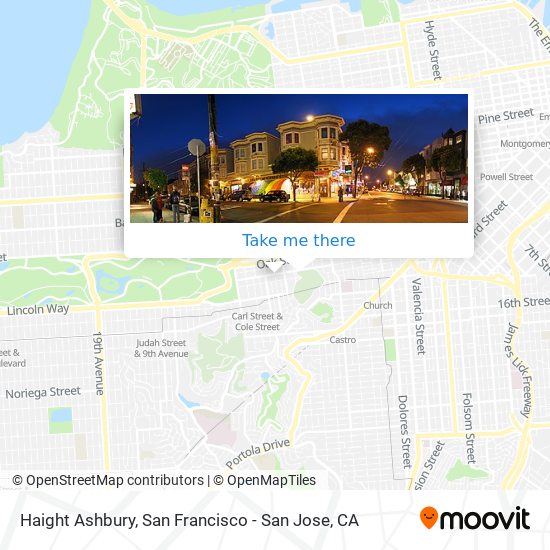 Haight Ashbury map