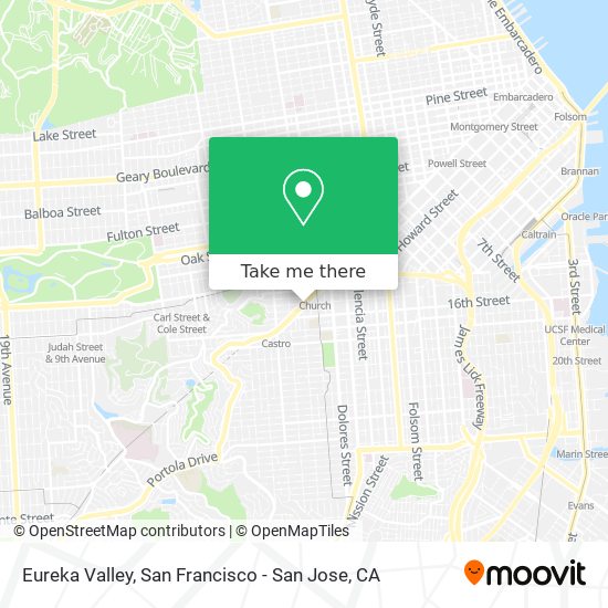 Eureka Valley map