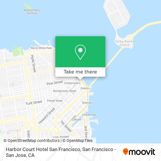 Harbor Court Hotel San Francisco map