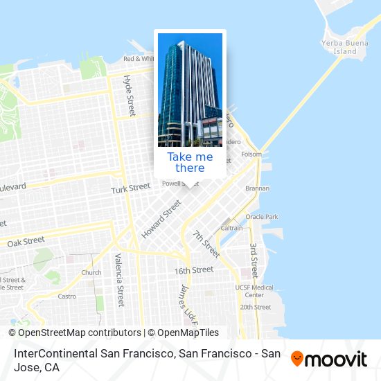 InterContinental San Francisco map