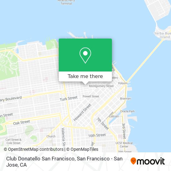 Club Donatello San Francisco map