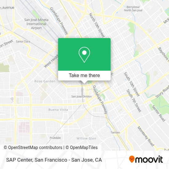 SAP Center map