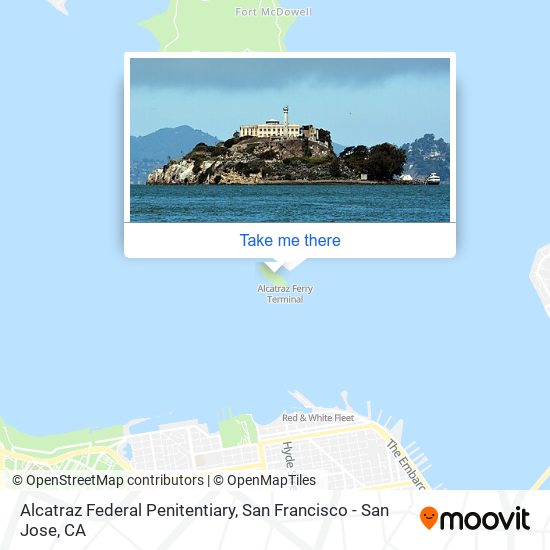 Alcatraz Federal Penitentiary map