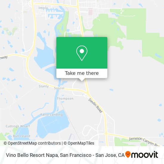 Vino Bello Resort Napa map
