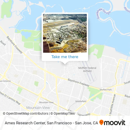 Mapa de Ames Research Center