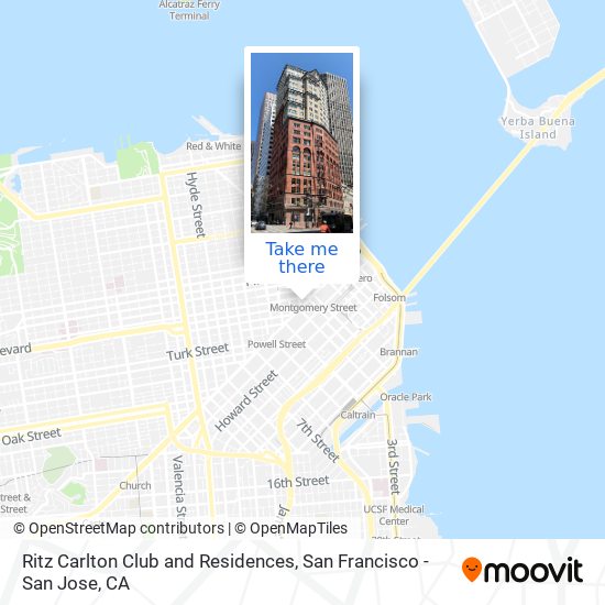 Ritz Carlton Club and Residences map