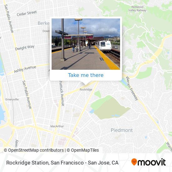 Rockridge Station map