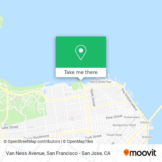 Van Ness Avenue map