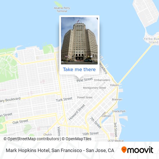 Mapa de Mark Hopkins Hotel