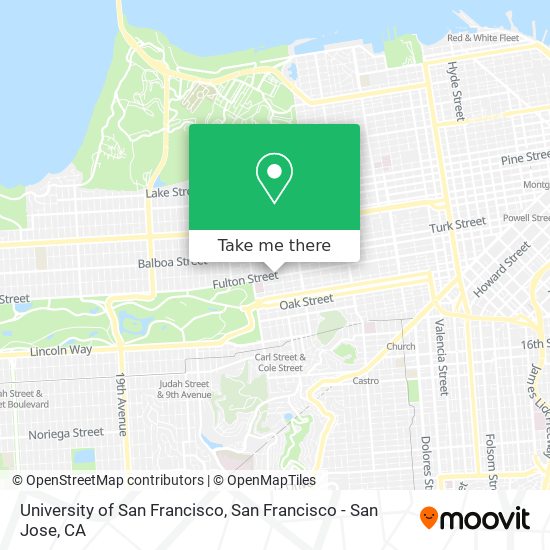 University of San Francisco map