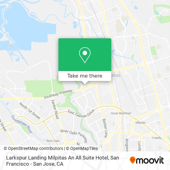 Mapa de Larkspur Landing Milpitas An All Suite Hotel