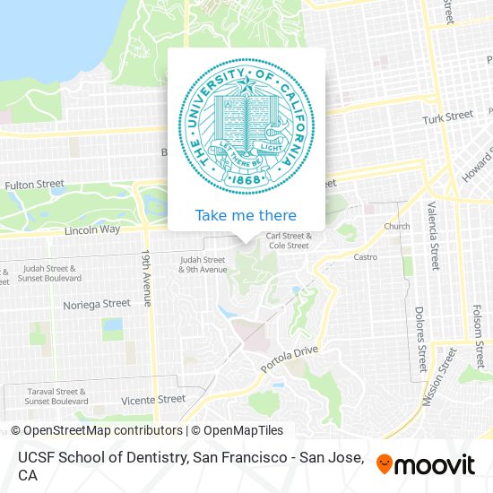 Mapa de UCSF School of Dentistry