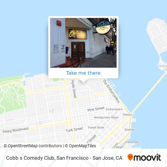Mapa de Cobb s Comedy Club