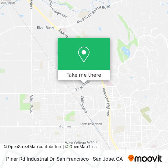 Piner Rd Industrial Dr map