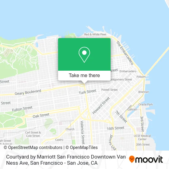 Mapa de Courtyard by Marriott San Francisco Downtown Van Ness Ave