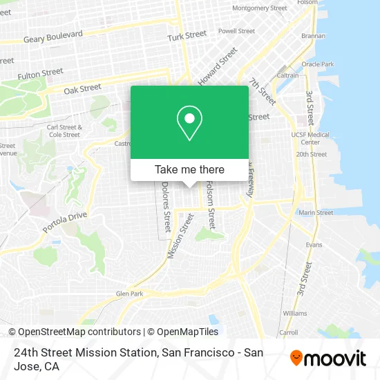 Mapa de 24th Street Mission Station